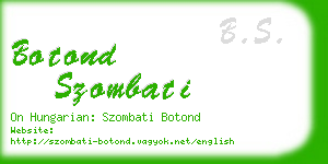 botond szombati business card